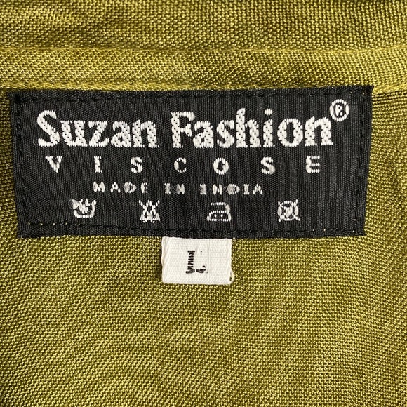 Boutique Olive Moss Green Tie Dye Maxi Dress - Picture 9 of 10